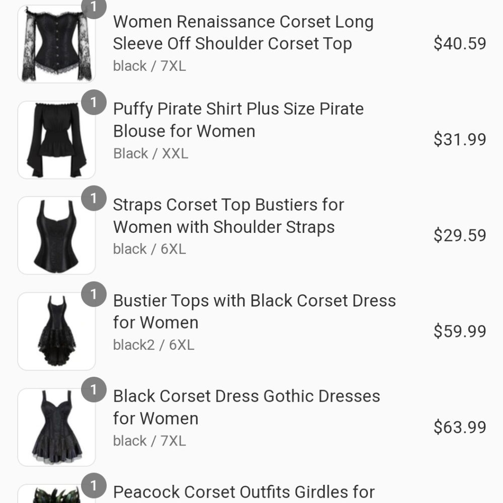 Lot Costume Corsets 6XL-7XL Brand New Never Worn